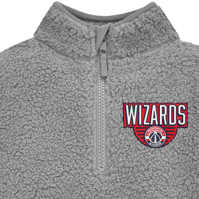 Infant & Toddler Neutral Gray Washington Wizards Quarter-Zip Pullover NBA NBA®