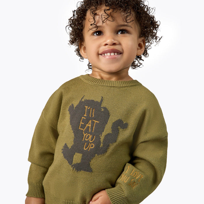 Infant & Toddler Neutral Green Where The Wild Things Are Sweater Outerwear Modern Moments™ by Gerber®