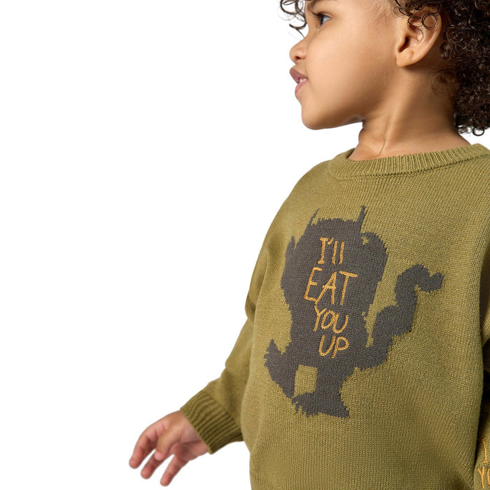 Infant & Toddler Neutral Green Where The Wild Things Are Sweater Outerwear Modern Moments™ by Gerber®