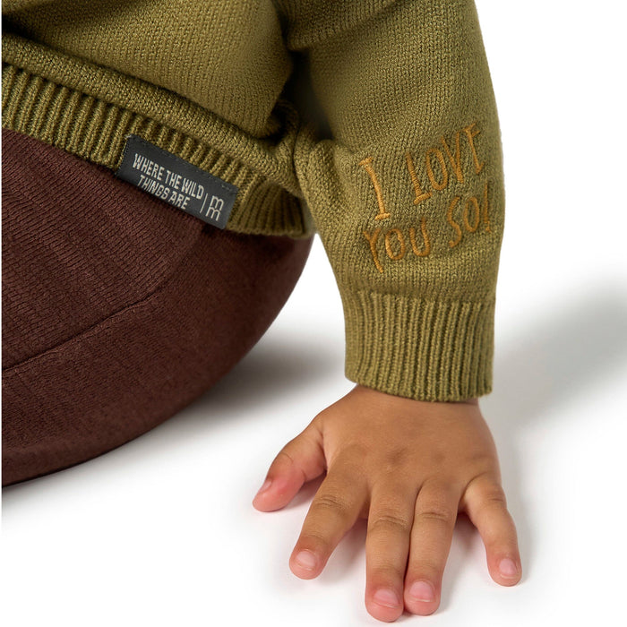 Infant & Toddler Neutral Green Where The Wild Things Are Sweater Outerwear Modern Moments™ by Gerber®