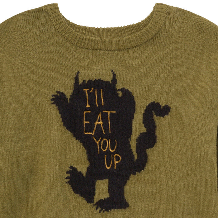 Infant & Toddler Neutral Green Where The Wild Things Are Sweater Outerwear Modern Moments™ by Gerber®