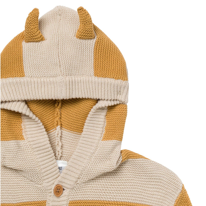 Infant & Toddler Neutral Yellow Stripe Where The Wild Things Are Hooded Sweater Outerwear Modern Moments™ by Gerber®