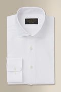 Ivory Cutaway Collar Tailored Fit Stretch Shirt