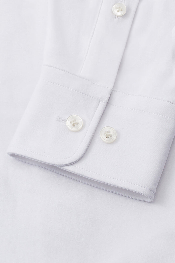 Ivory Cutaway Collar Tailored Fit Stretch Shirt