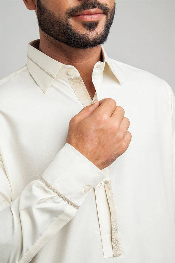 Ivory Designer Shalwar Kameez