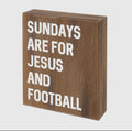 Jesus & Football Sign