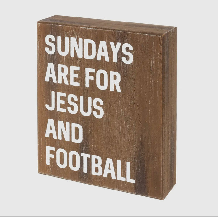 Jesus & Football Sign