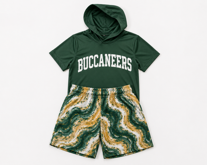 KIDS- custom hoodie & shorts set