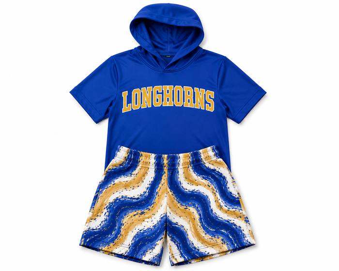 KIDS- custom hoodie & shorts set