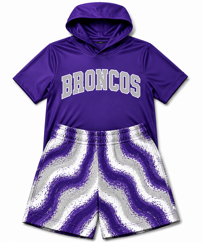 KIDS- custom hoodie & shorts set