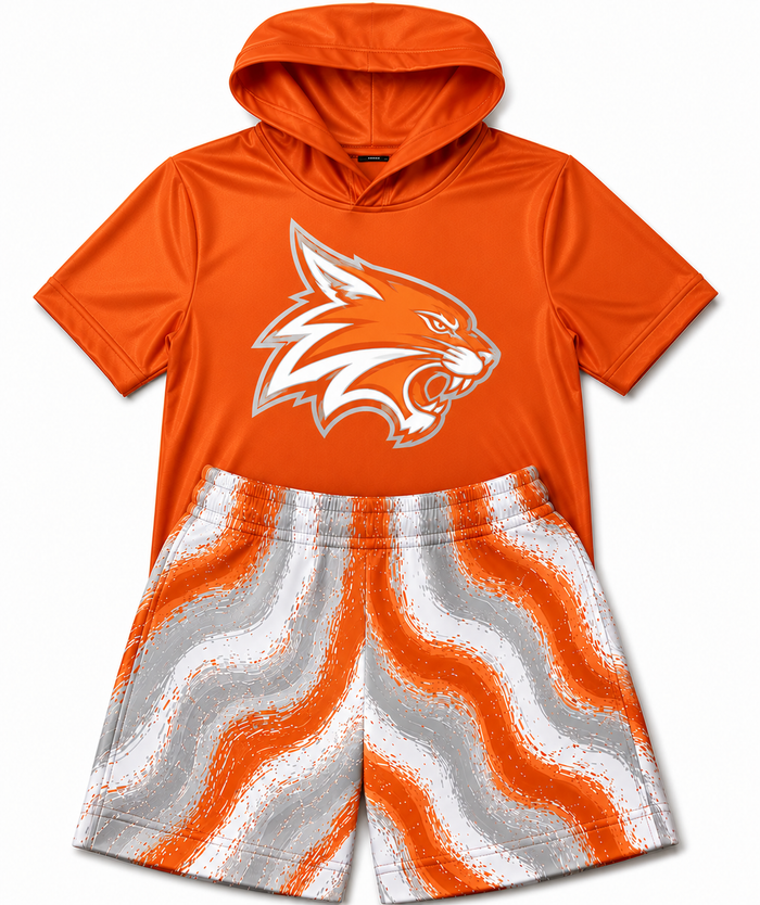 KIDS- custom hoodie & shorts set