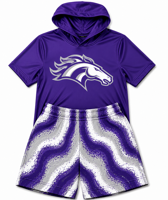 KIDS- custom hoodie & shorts set