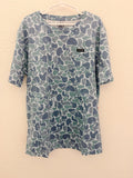 KIDS blue camo pocket tee