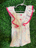 Kids Pink Paisley Romper