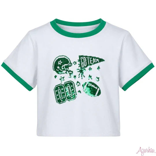 KIDS Sequin Football Elements Tee