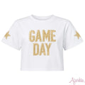 KIDS Shimmer Applique Game Day Tee