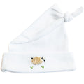 Knotted Baby Hat, Combed Cotton, Cream Sheep