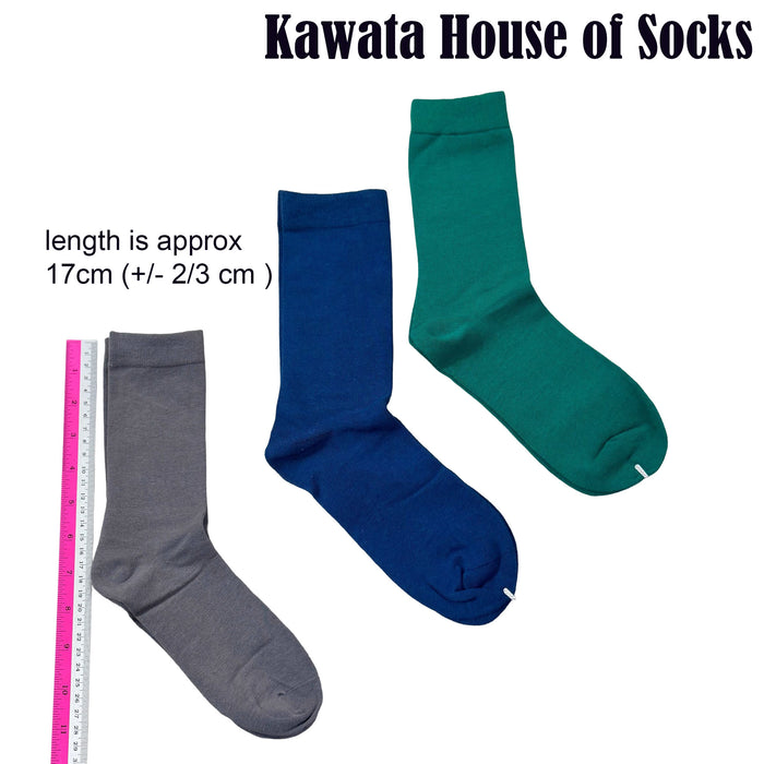Ladies Mid Calf | Crew Thin Non- Padded Cotton Socks