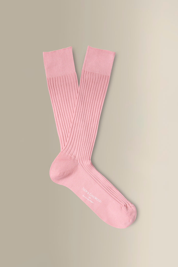 Light Pink Mid Calf Cotton Socks