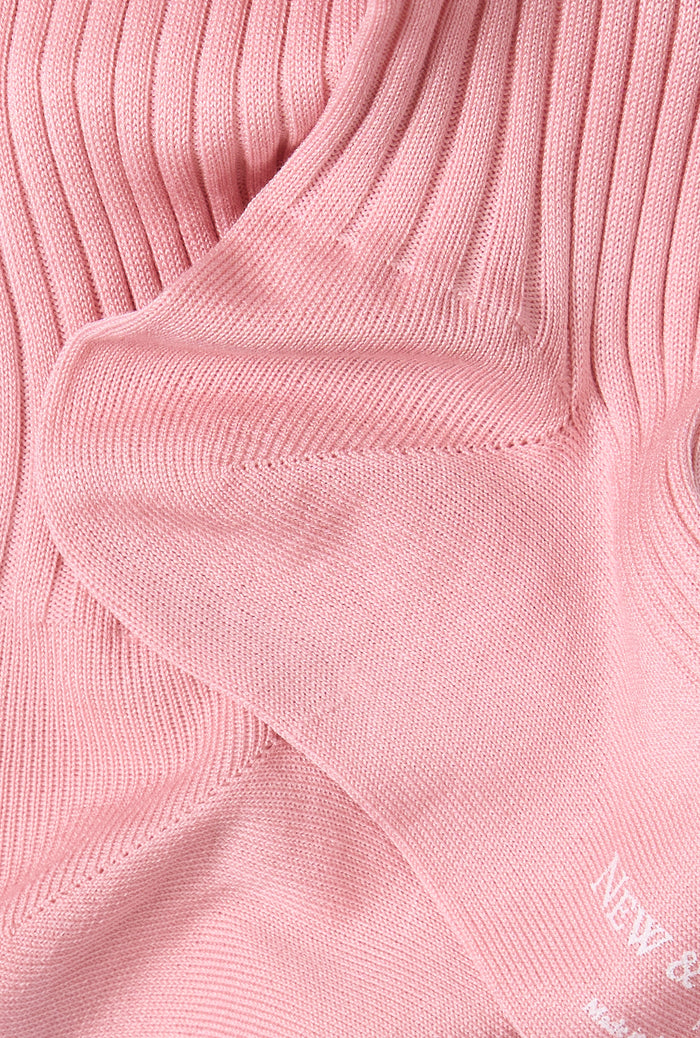 Light Pink Mid Calf Cotton Socks