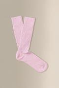 Light Pink Mid Calf Lightweight Wool Socks