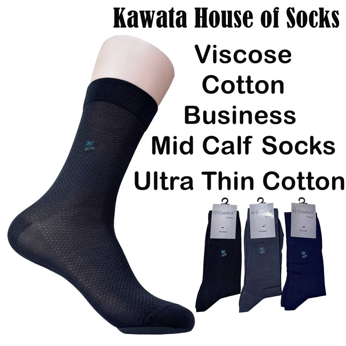 Lightweight Thin Viscose Cotton Mid-Calf Socks