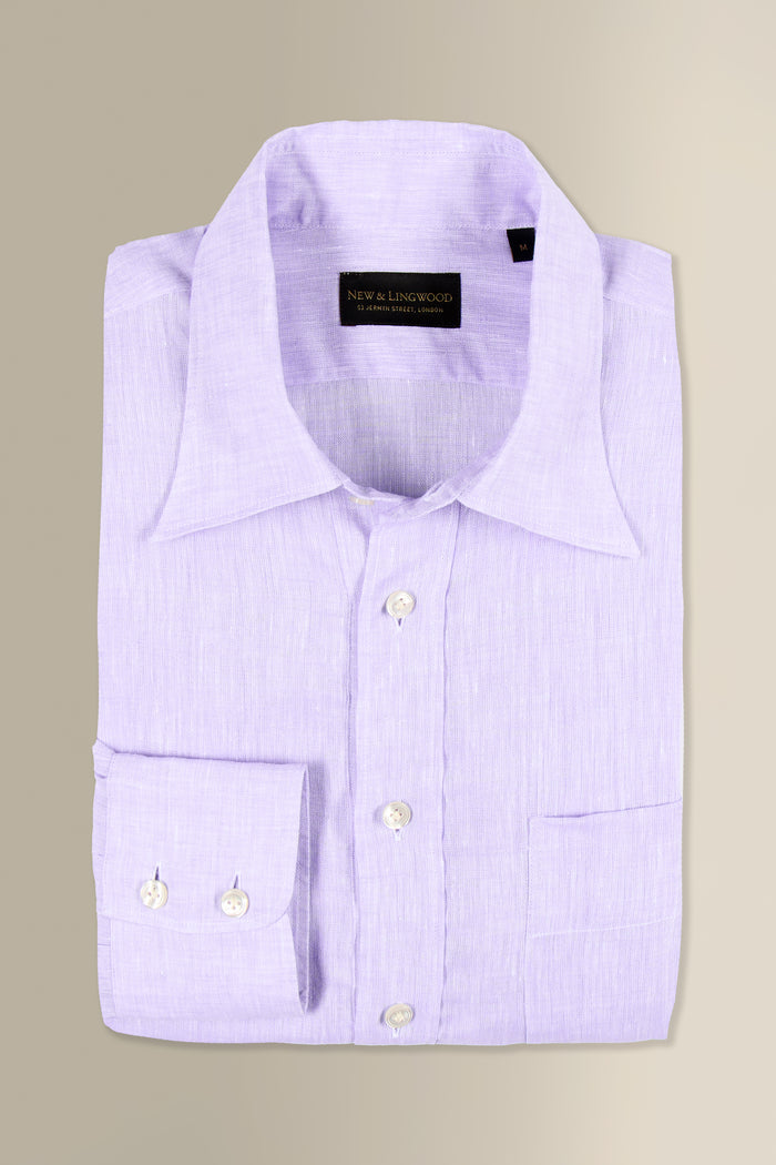 Lilac Linen Popover Shirt
