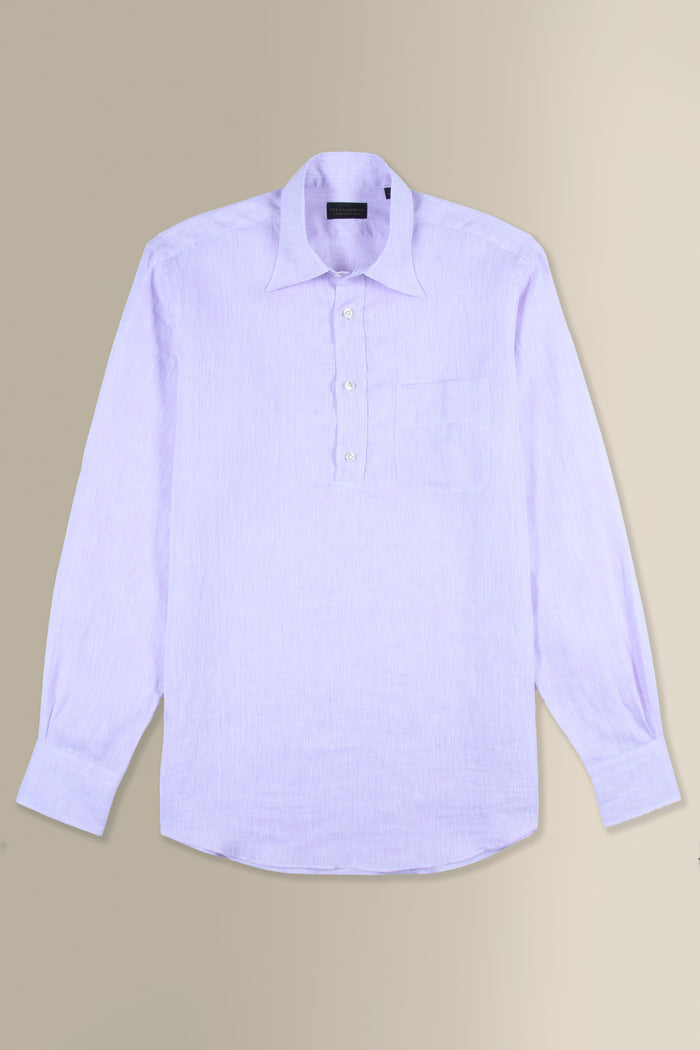 Lilac Linen Popover Shirt