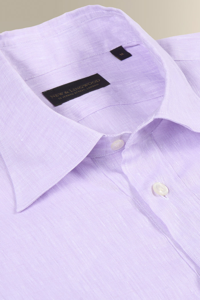 Lilac Linen Popover Shirt