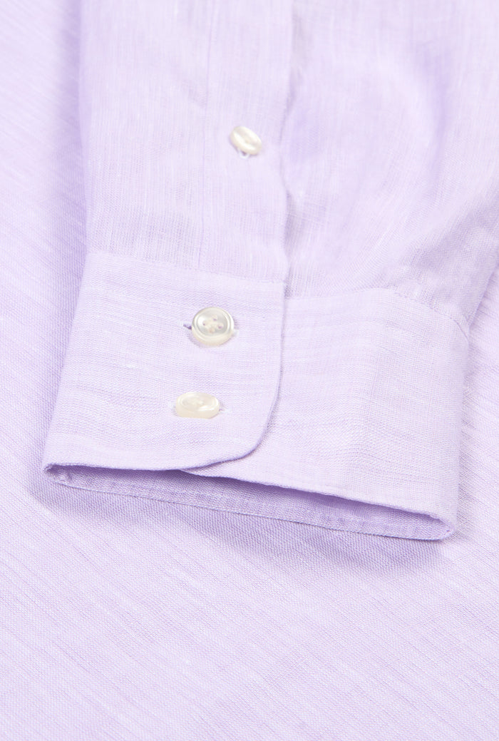 Lilac Linen Popover Shirt
