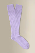 Lilac Long Heavyweight Cashmere Lounge Socks