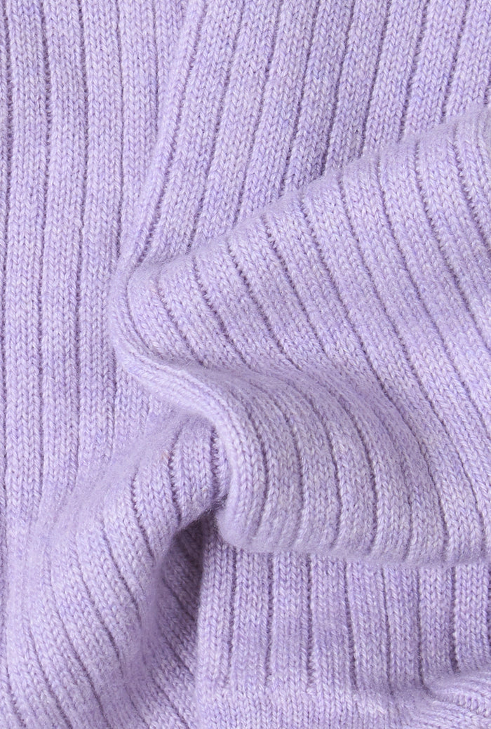 Lilac Long Heavyweight Cashmere Lounge Socks