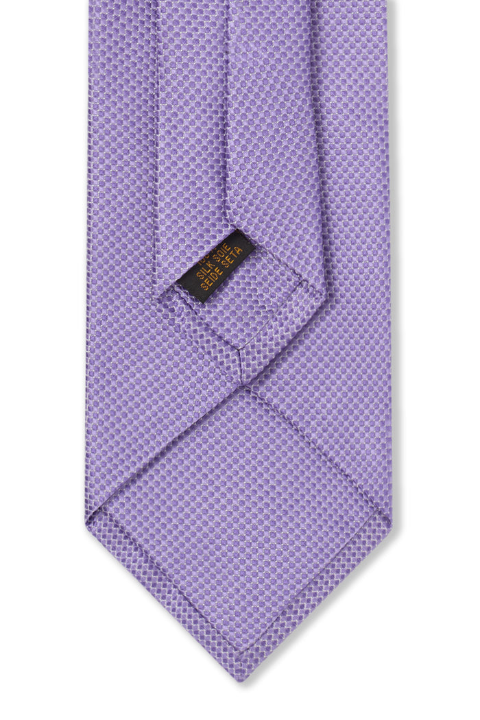 Lilac Micro Pattern Woven Silk Tie