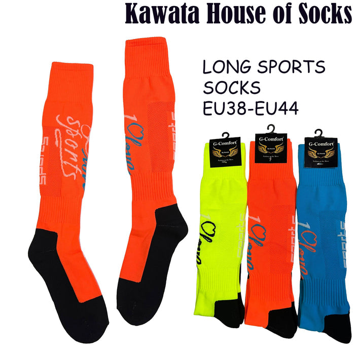 Long Athletic Sports Socks – Knee High Athletic Performance Socks for Running, Cycling, Football & Outdoor Sports