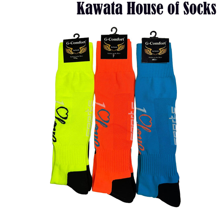 Long Athletic Sports Socks – Knee High Athletic Performance Socks for Running, Cycling, Football & Outdoor Sports