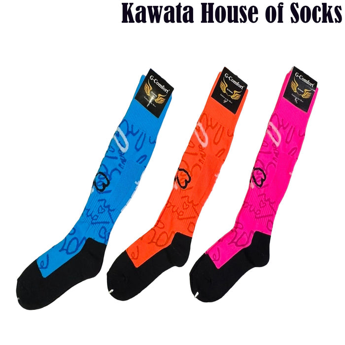Long Athletic Sports Socks – Knee High Athletic Performance Socks for Running, Cycling, Football & Outdoor Sports