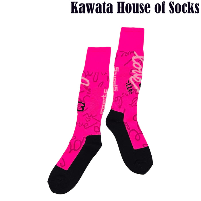 Long Athletic Sports Socks – Knee High Athletic Performance Socks for Running, Cycling, Football & Outdoor Sports