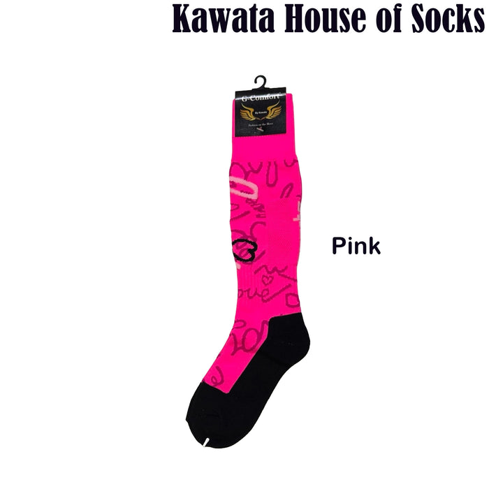 Long Athletic Sports Socks – Knee High Athletic Performance Socks for Running, Cycling, Football & Outdoor Sports