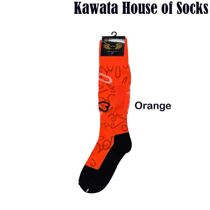 Long Athletic Sports Socks – Knee High Athletic Performance Socks for Running, Cycling, Football & Outdoor Sports