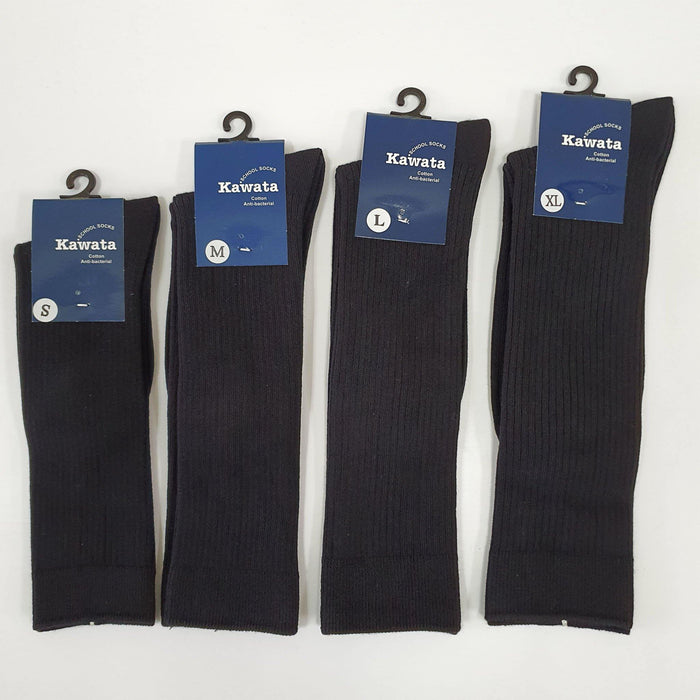 Long Black Socks for Kids | Long School Socks - Kawata House of Socks