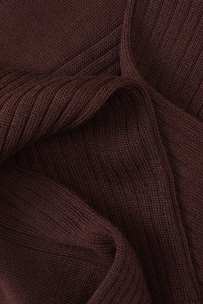 Maroon Mid Calf Lightweight Wool Socks