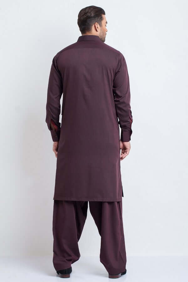 Maroon Pocket Detail Shalwar Kameez AI-SHKZ-00099