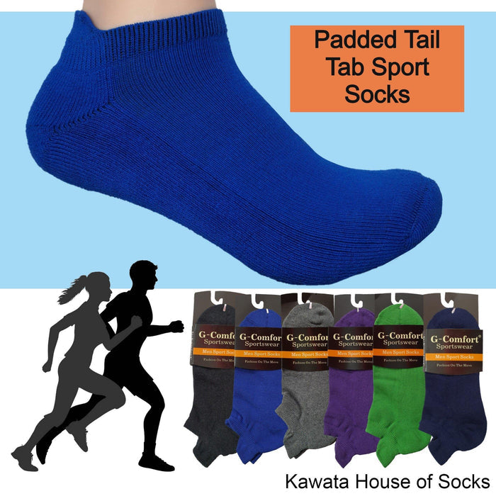 Men Tail Tab Padded Socks - Kawata House of Socks