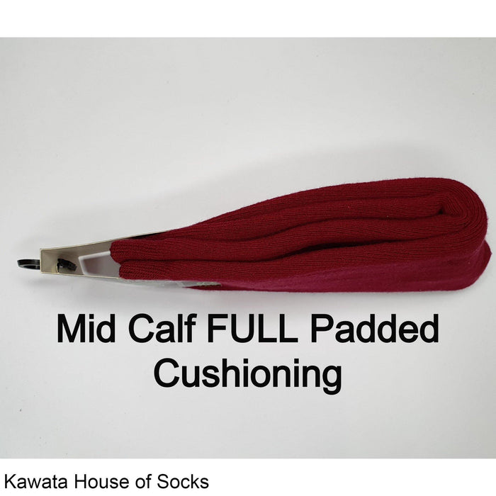 Mid Calf Thick Socks / Full Padded Socks - Kawata House of Socks