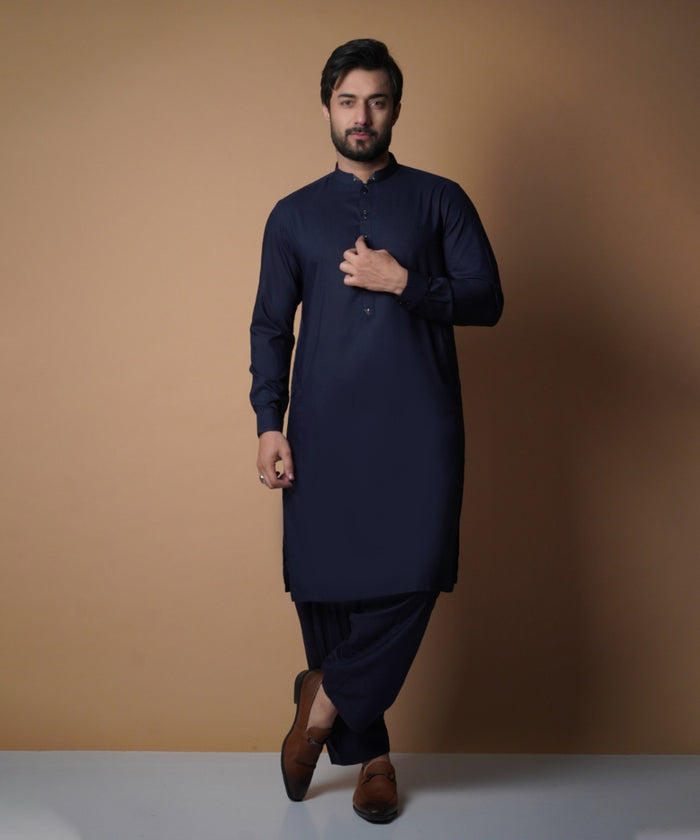 Midnight Ink blue Shalwar Kameez