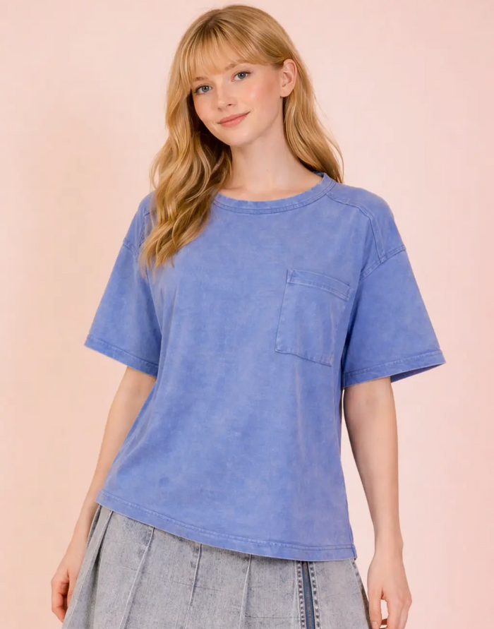 Mineral Wash Relaxed Pocket Tee