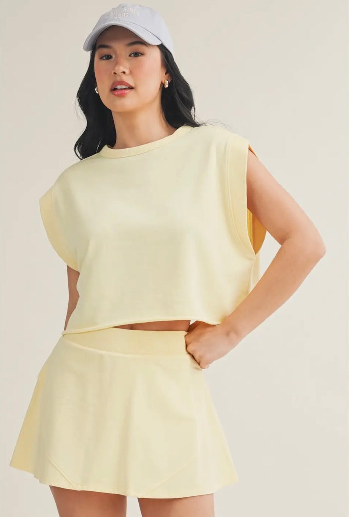 Mineral Washed Open Back Blouse