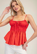 Mineral Washed Ruched Top
