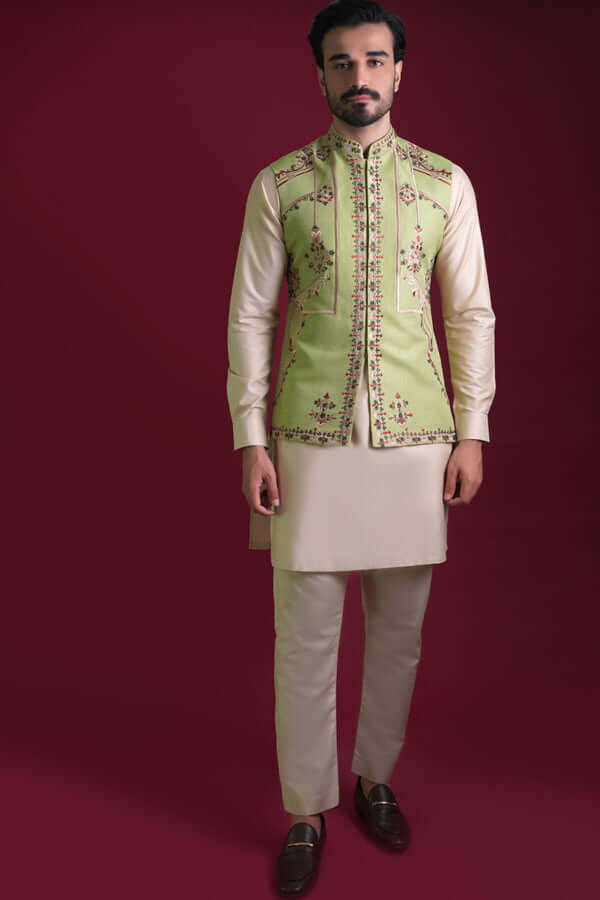Mint - Floral Gardens Waistcoat Set