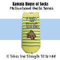 Motivational Quote Series "It Takes True Strength to be Kind " Casual Ankle Socks